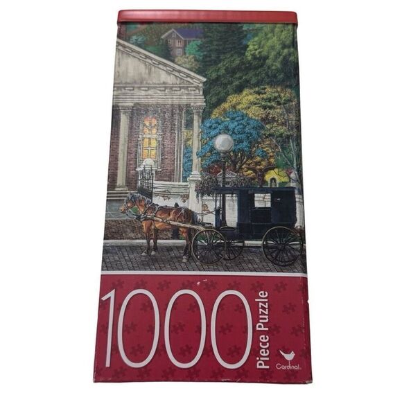 Cardinal Joseph Burgess '' Church' 1000 Piece 18 In X 24 In Puzzle  Complete - Picture 1 of 6